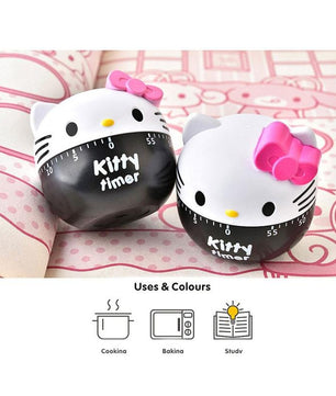 Mechanical Kitchen Cooking Timer Alarm 60 Minutes Hello Kitty Timer Cooking Tool Kitchen Timer - Lusy Store