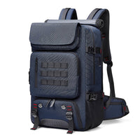 Mens Backpack Outdoors Waterproof Laptop Business Backpack With Separate Shoe Bag B369 Blue