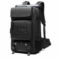 Mens Backpack Outdoors Waterproof Laptop Business Backpack With Separate Shoe Bag B369 Black