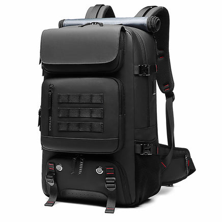 Mens Backpack Outdoors Waterproof Laptop Business Backpack With Separate Shoe Bag B369 Black