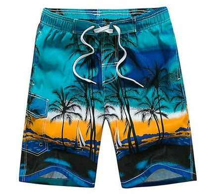 Mens Beach Pants Casual Quick Dry Board Shorts Casual Pants D400 2