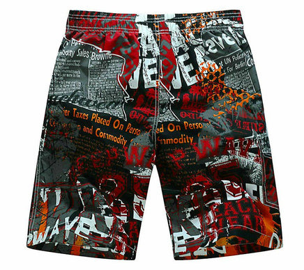 Mens Beach Pants Casual Quick Dry Board Shorts Casual Pants D400 9