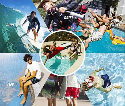 Mens Beach Pants Mens Shorts Quick Drying Casual Swimsuit Surf Beach Shorts D397