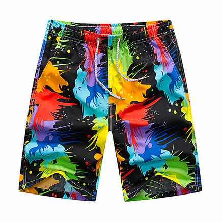 Mens Beach Pants Plus Size Swim Trunks Wave Storm Swim Shorts Quick Dry Board Shorts D399 7