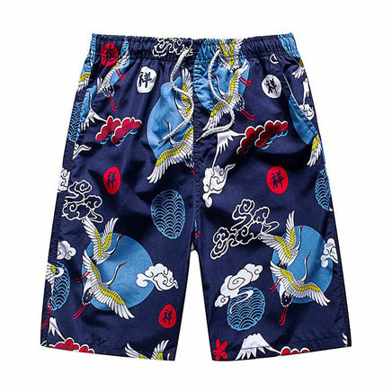 Mens Beach Pants Plus Size Swim Trunks Wave Storm Swim Shorts Quick Dry Board Shorts D399 14