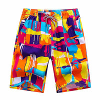 Mens Beach Pants Plus Size Swim Trunks Wave Storm Swim Shorts Quick Dry Board Shorts D399 2