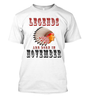 Men's Tshirt Funny Legends Are Born In November - Lusy Store