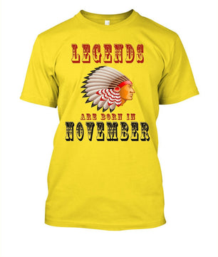 Men's Tshirt Funny Legends Are Born In November - Lusy Store