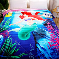 Mermaids Bed Comforter Bedspreads Coverlet Cute Bedroom D612 - Lusy Store