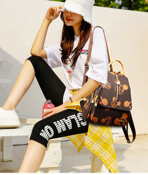 Mickey Backpacks Women's Backpack Luxury Multifunctional Fashion B71 - Lusy Store