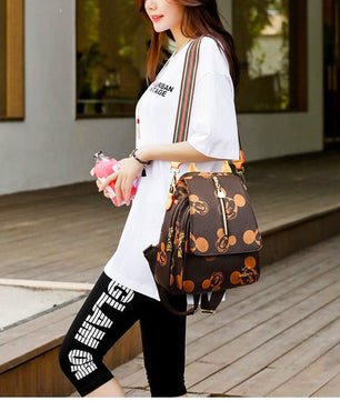 Mickey Backpacks Women's Backpack Luxury Multifunctional Fashion B71 - Lusy Store
