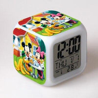 Mickey Mouse Alarm Clock For Kids Bedroom Digital Kawaii Anime PVC Birthday Toy - Lusy Store