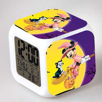 Mickey Mouse Alarm Clock For Kids Bedroom Digital LED 7 Changed Night Light A106 - Lusy Store