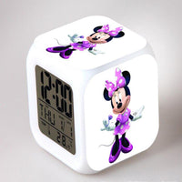 Mickey Mouse Alarm Clock For Kids Bedroom Digital LED 7 Changed Night Light G103 - Lusy Store