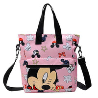 Mickey Mouse Backpacks Cartoon Shoulder Bag Canvas Waterproof Women Handbag B73 - Lusy Store