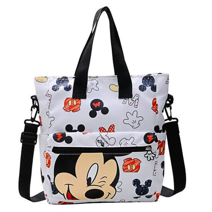 Mickey Mouse Backpacks Cartoon Shoulder Bag Canvas Waterproof Women Handbag B73 - Lusy Store