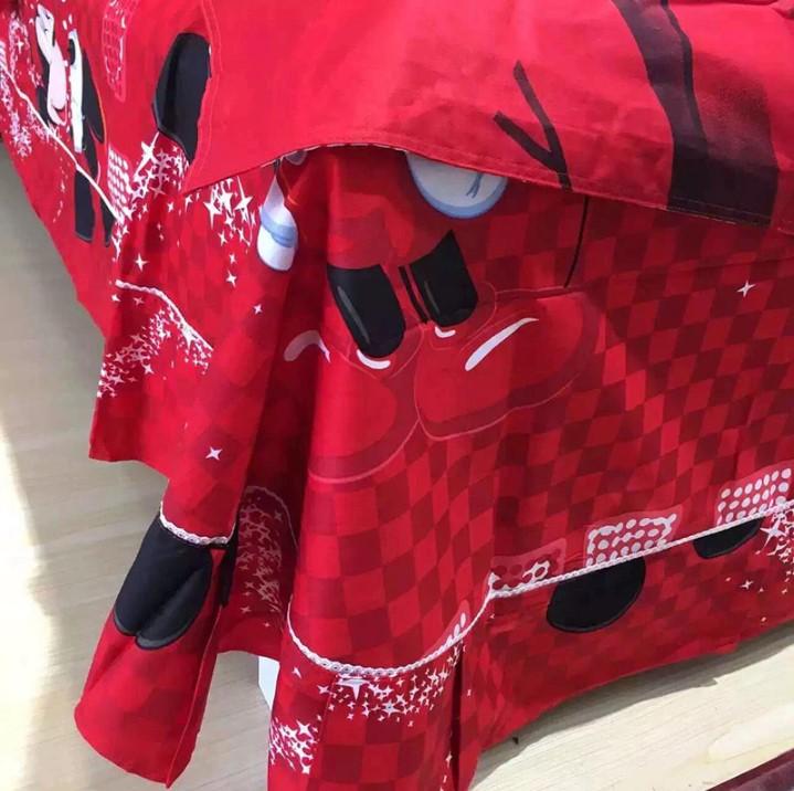 Mickey Mouse Bedding Sets 100% Cotton Red Color Duvet Cover Kids Bedding Sets Twin/Full/Queen/King Size - Lusy Store