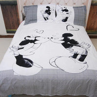 Mickey Mouse Bedding Sets Duvet Cover Bed Sheet Bed Linen Kids Bedding Sets Twin/Full/Queen/King Size