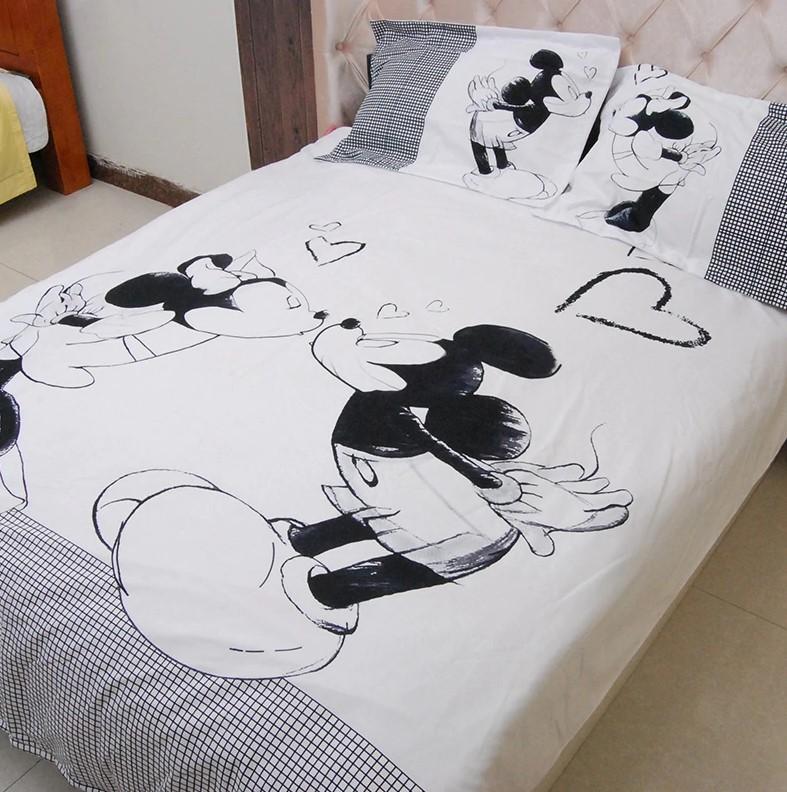 Mickey Mouse Bedding Sets Duvet Cover Bed Sheet Bed Linen Kids Bedding Sets Twin/Full/Queen/King Size - Lusy Store