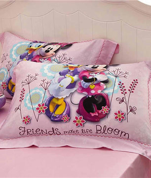 Mickey Mouse & Friends Goofy 100% Cotton Twin Queen Bedroom Decor Sheet Sets 3D Pink Bedding Sets - Lusy Store