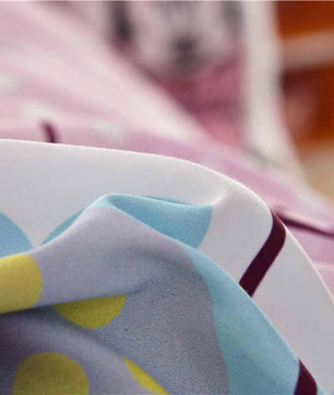 Mickey Mouse & Friends Goofy 100% Cotton Twin Queen Bedroom Decor Sheet Sets 3D Pink Bedding Sets - Lusy Store