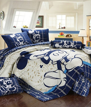 Mickey Mouse & Friends Goofy Egyptian 100% Cotton Bed Linen Bedroom Decor Blue Bedding Sets Luxurious MMF2 - Lusy Store