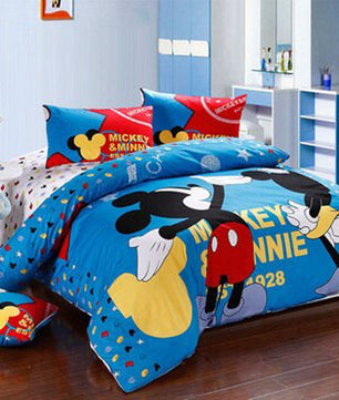 Mickey Mouse & Friends Goofy Egyptian 100% Cotton Bed Linen Bedroom Decor Blue Bedding Sets Luxurious MMF3 - Lusy Store