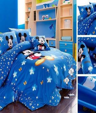 Mickey Mouse & Friends Goofy Egyptian 100% Cotton Bed Linen Bedroom Decor Blue Bedding Sets Luxurious MMF4 - Lusy Store