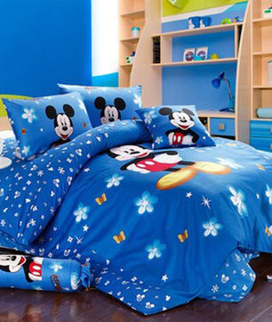 Mickey Mouse & Friends Goofy Egyptian 100% Cotton Bed Linen Bedroom Decor Blue Bedding Sets Luxurious MMF4 - Lusy Store