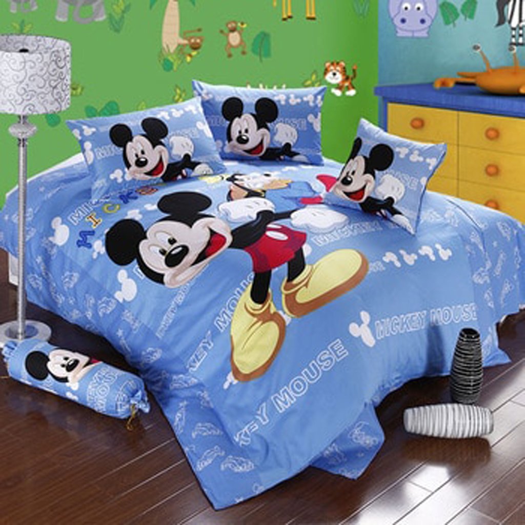 Mickey Mouse & Friends Goofy Egyptian 100% Cotton Bed Linen Bedroom Decor Blue Bedding Sets Luxurious MMF6 - Lusy Store