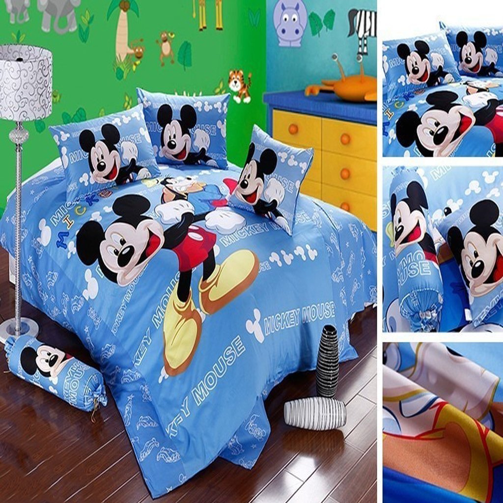 Mickey Mouse & Friends Goofy Egyptian 100% Cotton Bed Linen Bedroom Decor Blue Bedding Sets Luxurious MMF6 - Lusy Store
