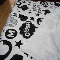 Mickey Mouse & Friends Twin Full Queen King Bedroom Decoration Sheet Sets 3D Black and White Bedding Sets MK1 - Lusy Store