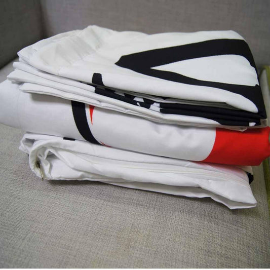 Mickey Mouse & Friends Twin Full Queen King Bedroom Decoration Sheet Sets 3D Black and White Bedding Sets MK1 - Lusy Store