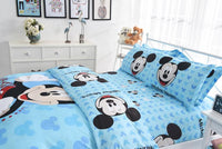 Mickey Mouse & Friends Twin Full Queen Sheet Sets Duvet Cover Blue Bedding Sets MM1 - Lusy Store