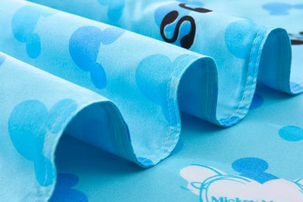Mickey Mouse & Friends Twin Full Queen Sheet Sets Duvet Cover Blue Bedding Sets MM1 - Lusy Store