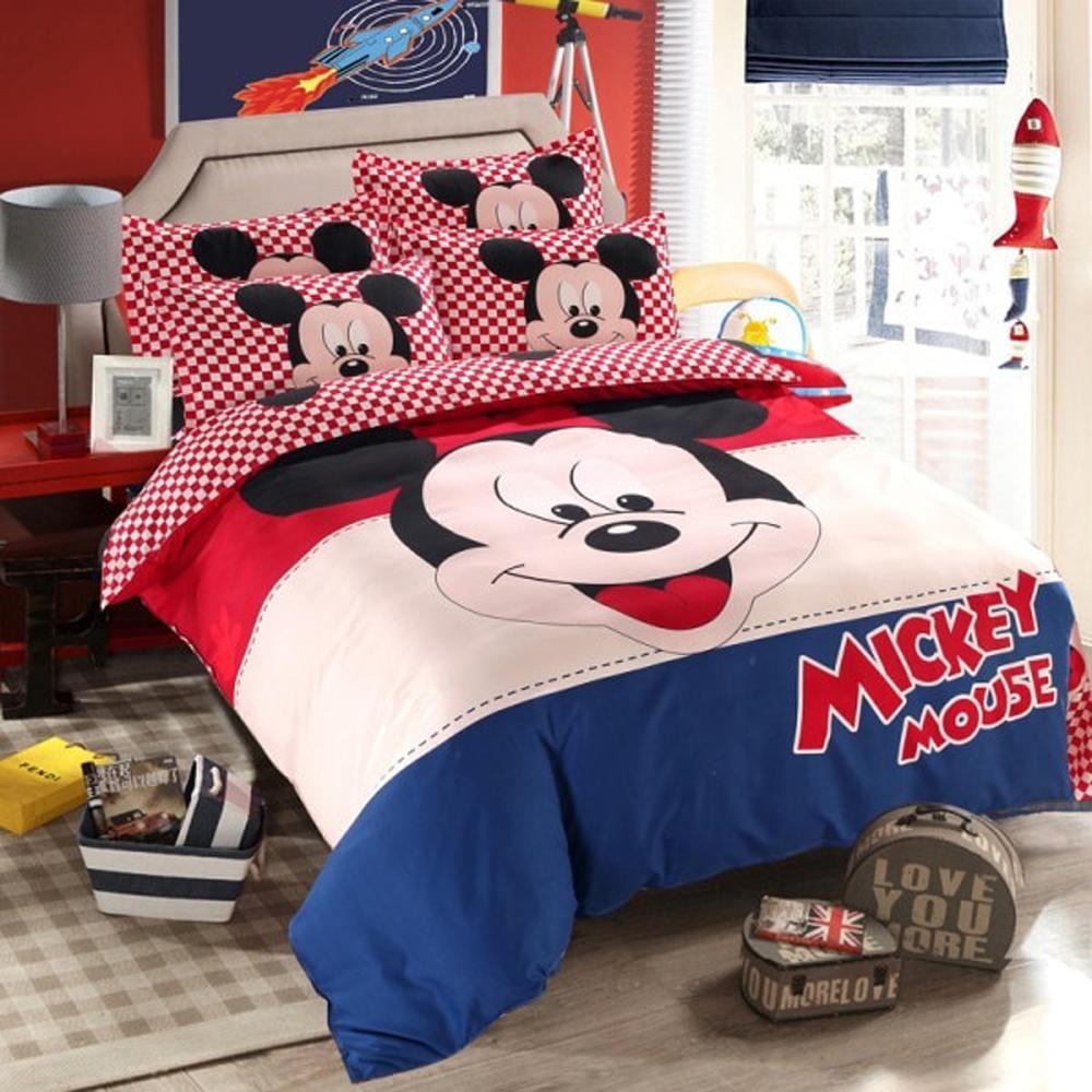 Mickey Mouse & Friends Twin Full Queen Sheet Sets Duvet Cover White Bedding Sets MM5 - Lusy Store