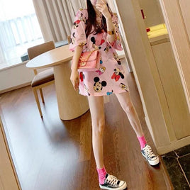 Mickey Mouse T Shirt Short Sleeved Female Loose Fashion