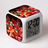 Minecraft Alarm Clock Colorful LED Night Light - Lusy Store