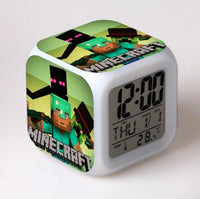 Minecraft Alarm Clock Colorful LED Night Light MN152 - Lusy Store