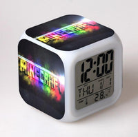 Minecraft Alarm Clock Colorful LED Night Light MN152 - Lusy Store