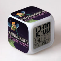 Minecraft Alarm Clock Colorful LED Night Light MN153 - Lusy Store