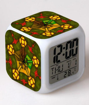 Minecraft Alarm Clock Colorful LED Night Light MN154 - Lusy Store