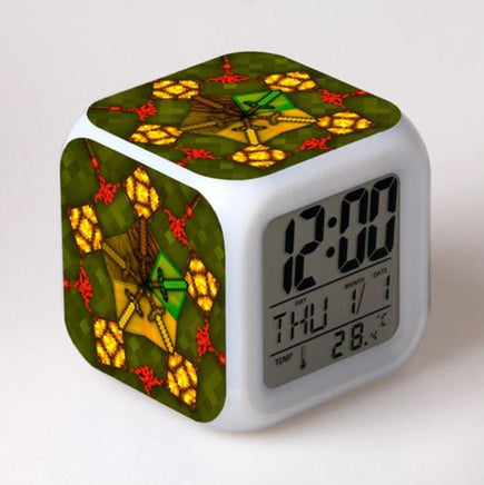 Minecraft Alarm Clock Colorful LED Night Light MN154 - Lusy Store