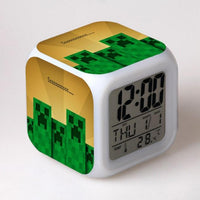 Minecraft Alarm Clock Colorful LED Night Light MN155 - Lusy Store