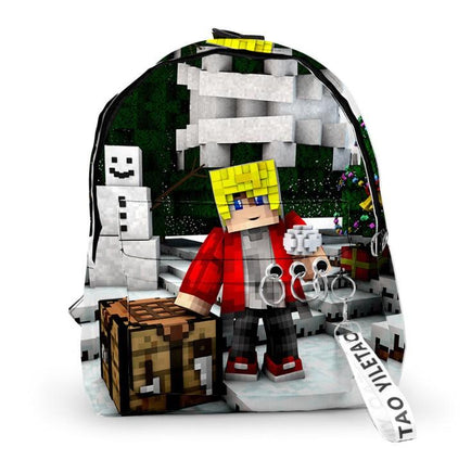 Minecraft Backpack 3D Cross Border Cute School Bag For Kids - Lusy Store