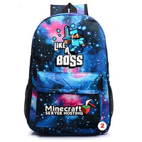 Minecraft Backpack For Teens Student Bookbags Back to School Travel Gift Bag - Lusy Store