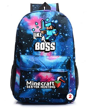 Minecraft Backpack For Teens Student Bookbags Back to School Travel Gift Bag - Lusy Store