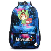 Minecraft Backpack For Teens Student Bookbags Back to School Travel Gift Bag - Lusy Store