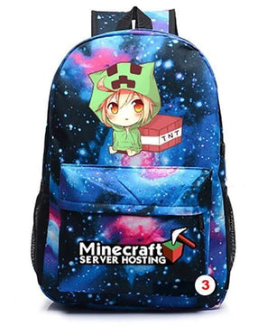 Minecraft Backpack For Teens Student Bookbags Back to School Travel Gift Bag - Lusy Store