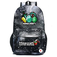 Minecraft Backpack For Teens Student Bookbags Back to School Travel Gift Bag - Lusy Store